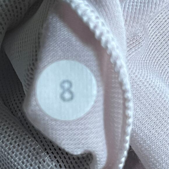 Lululemon Power Y Tank Luon Jet Stripe Heathered Silver Spoon sz 8 - Picture 7 of 7